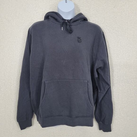 Spiritual Gangster Vintage Black SG Embroidered Monogram Classic Hoodie L - Picture 1 of 8